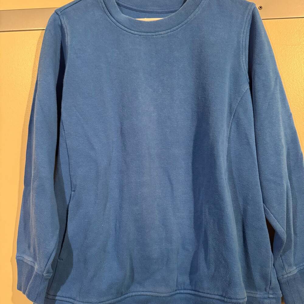 Duluth Trading Co. Women's Plus Rib Crewneck Sweatshirt blue